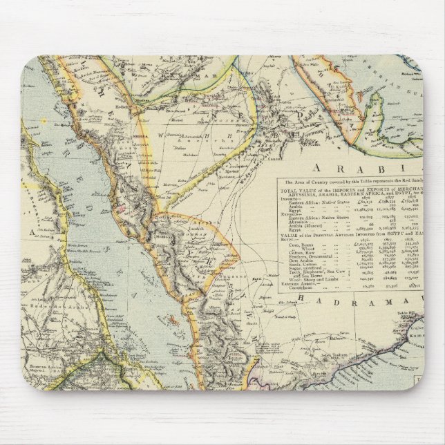 Mousepad Arábia, Egito, Nubia, Abissínia 2 (Frente)