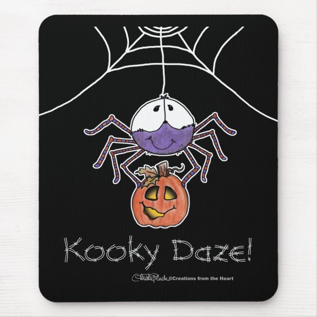 Mousepad Aranha com Jack-O-Lanterna (Frente)