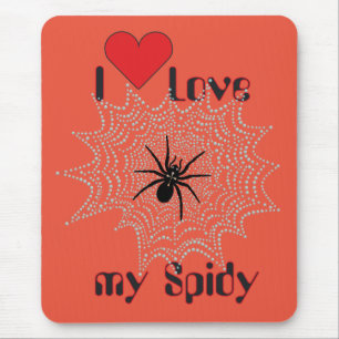 Mousepad Aranha de cruz na rede