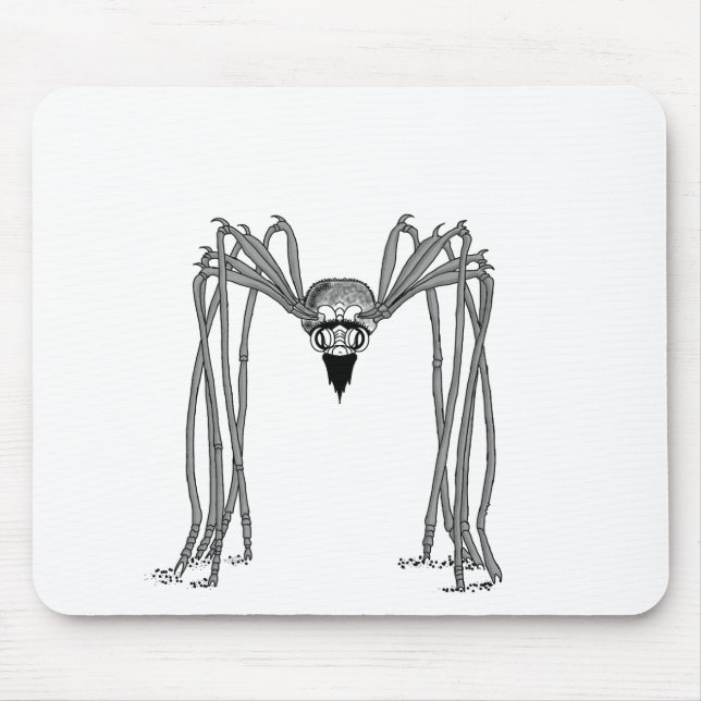 Mousepad aranha. preto e branco (Frente)