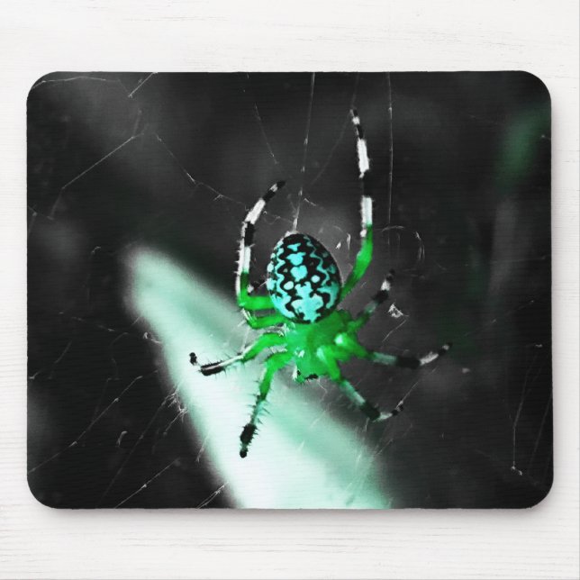 Mousepad Aranha Verde Funky (Frente)