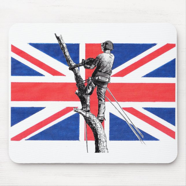 Mousepad Arb Arborist Árvore Cirurgião Chainsaw (Frente)