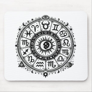 Mousepad Arcanos do Zodíaco — Os Doze Signos por BurnsInHel