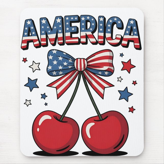Mousepad Arco americano de Cherry Aestic EUA Flag (Frente)