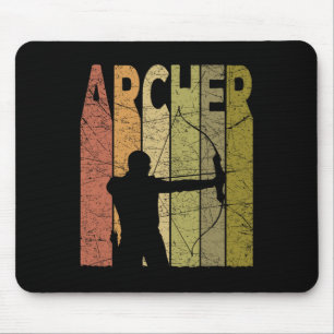 Mousepad Arco Archer Vintage caçando retro Archery Bowhunti