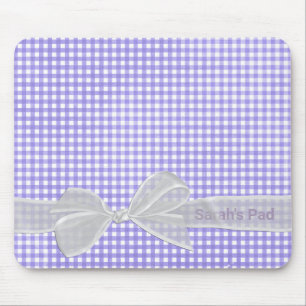 Mousepad Arco Branco Em Placa De Rato Gingham
