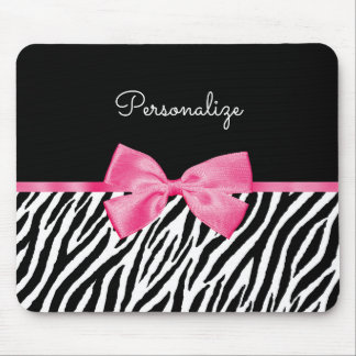 Mousepad Arco chique e nome do rosa quente do impressão na