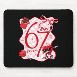 Mousepad Arco Coquete Seis Sete 67 Meme Dançando Coração Va