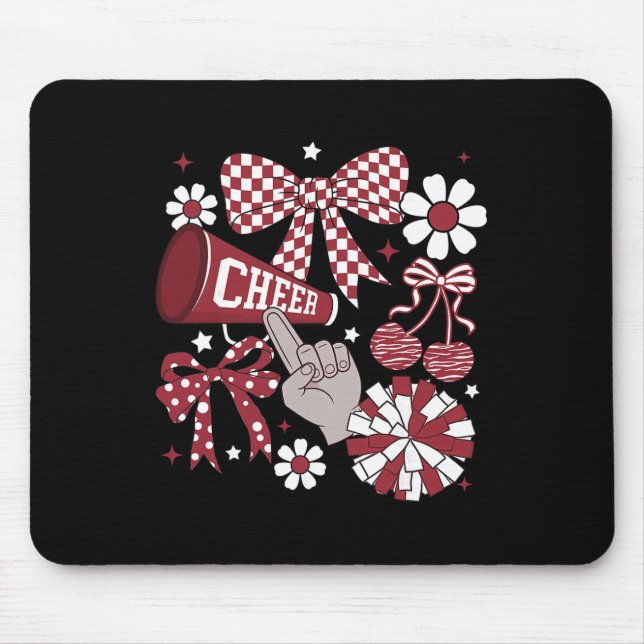 Mousepad Arco Coquete Xadrez Cheerleading Pé G (Frente)