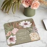 Mousepad Arco de Bohemian Boho Florals Moderno<br><div class="desc">Nossa design apresenta nossas flores botânicas desenhadas à mão e verde tropical. Formas geométricas modernas, pareadas com uma bela paleta de cores boho moderna, criam este elegante e sofisticado mouse pad. Personalize com seu nome comercial. Esta bela cartão de visita moderna é perfeita para uma grande variedade de negócios como...</div>