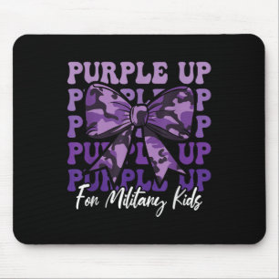 Mousepad Arco De Coquete Infantil Militar, Roxo Para Milita