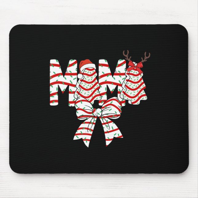 Mousepad Arco de Coquetes de Padrão de Bolo de Árvore de Na (Frente)