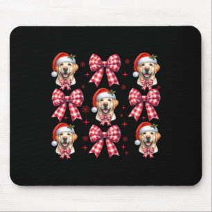 Mousepad Arco de coquetes de Xadrez vermelha de Labrador-Cu