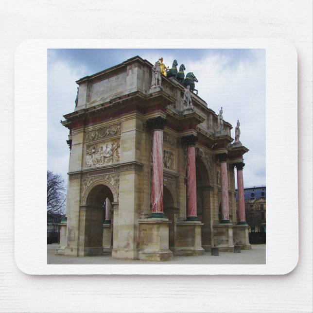 Mousepad Arco de Triunfo do Carrousel. (Frente)