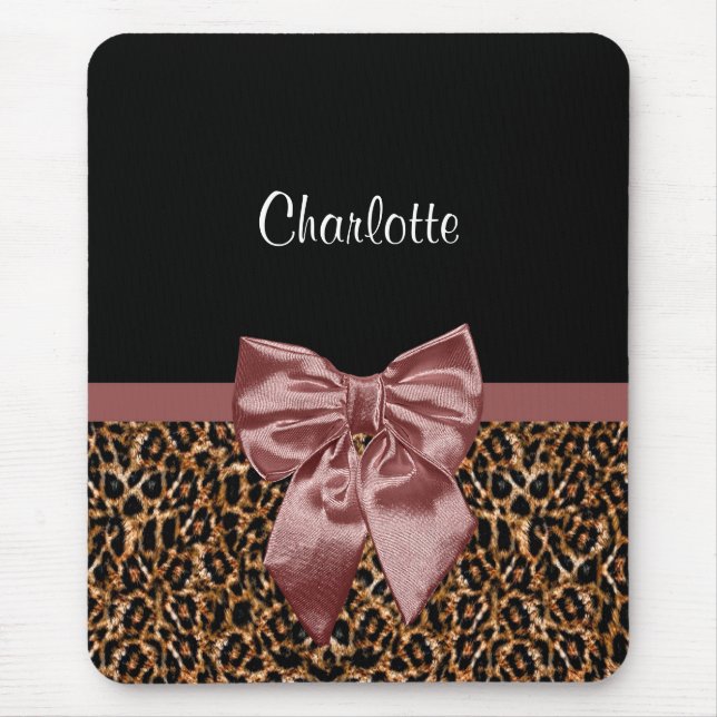 Mousepad Arco e nome elegantes de Brown do impressão à moda (Frente)