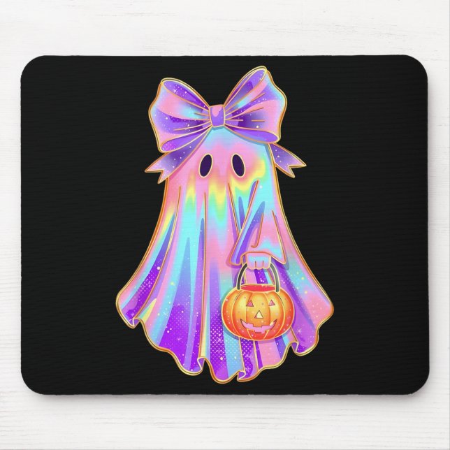 Mousepad Arco Engraçado Fantasma Pumpkin Halloween Soky Se (Frente)