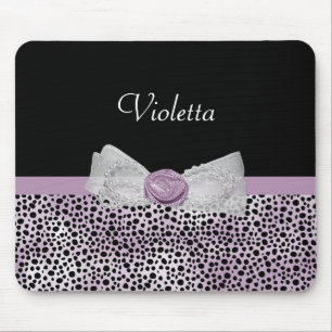 Mousepad Arco feminino e nome do impressão roxo feminino d