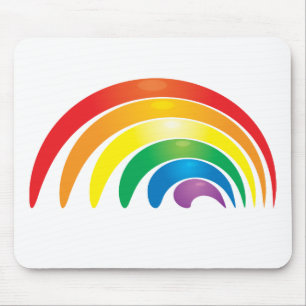 Mousepad Arco-íris à moda