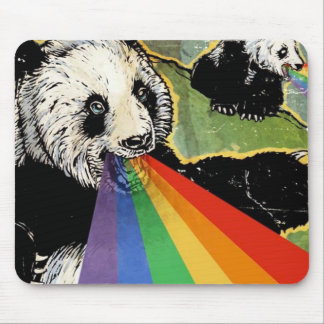 Mousepad arco-íris da panda