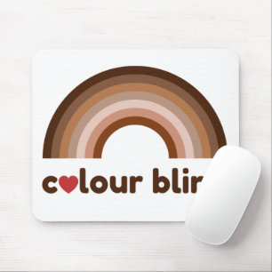 Mousepad Arco-íris de amor cego a cores