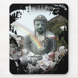 Mousepad arco-íris de buddha