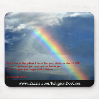 Mousepad Arco-íris do 29:11 de Jeremiah