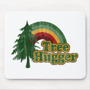 Mousepad Arco-íris do Hippie de Hugger da árvore