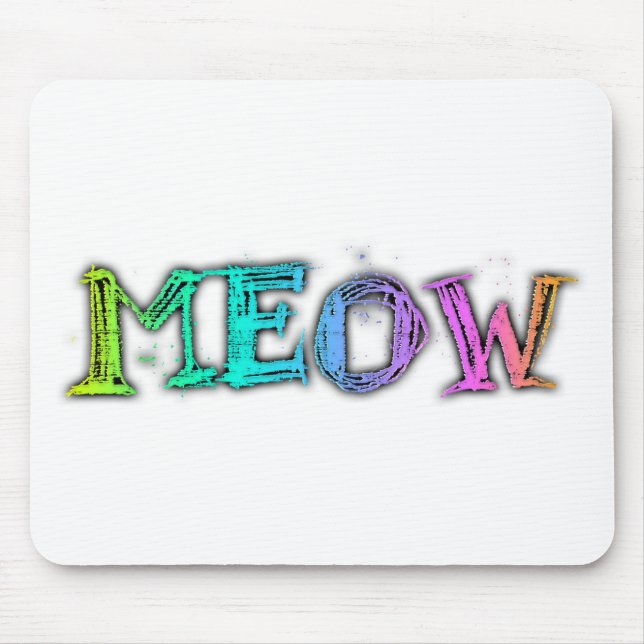 Mousepad Arco-íris do Meow (Frente)