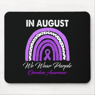 Mousepad Arco-Íris Em Agosto Vestimos Awarenes De Sobredosa