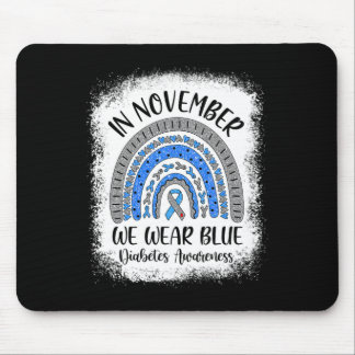 Mousepad Arco-Íris Em Novembro Nós Vestimos Awarenes Azul D