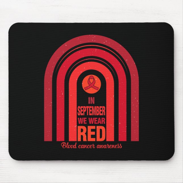 Mousepad Arco-íris Em Setembro Nós Usamos Vermelho Conscien (Frente)