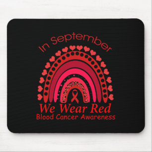 Mousepad Arco-Íris Em Setembro Vestimos O Cancer Vermelho D