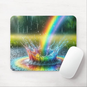 Mousepad Arco-Íris Espalhando em um Poço