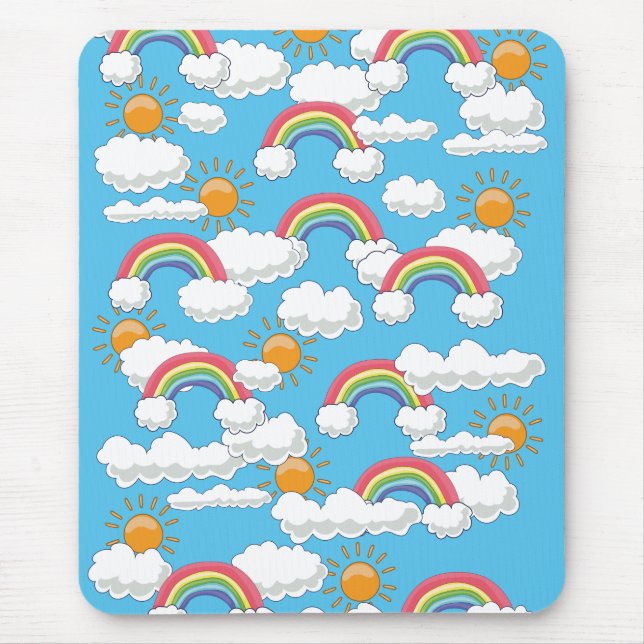Mousepad Arco-íris Feliz (Frente)