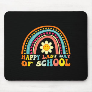 Mousepad Arco-íris feliz último dia de aula para crianças d