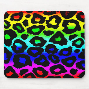 Mousepad arco-íris_leopardo_impressão alterado