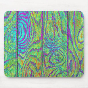 Mousepad Arco-Íris Madeira Pavimento de Grãos