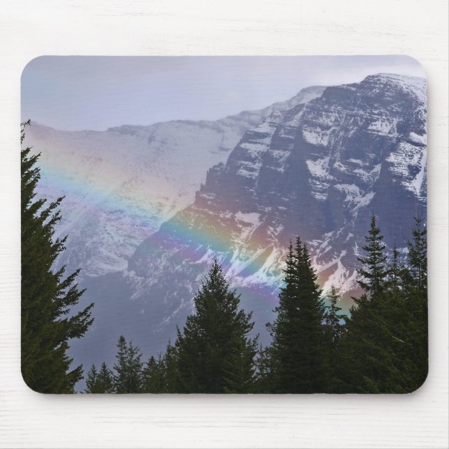 Mousepad Arco-íris no Parque Nacional Glacier (Frente)