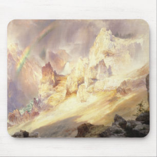 Mousepad Arco-Íris Sobre Yellowstone, Moran 1900