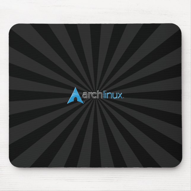 Mousepad Arco Linux Starburst preto legal (Frente)