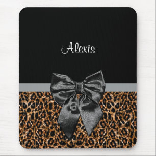 Mousepad Arco preto elegante e nome do impressão à moda do
