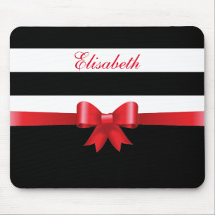 Mousepad Arco RED Personalizado, Black Bold Strips RED