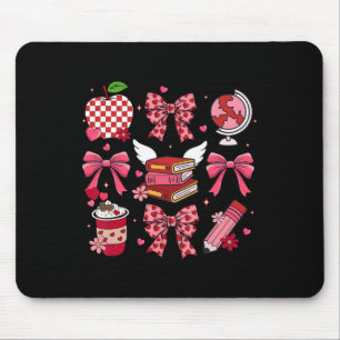 Mousepad Arco Rosa Coquete Maçã Dia dos Professores Aprecia