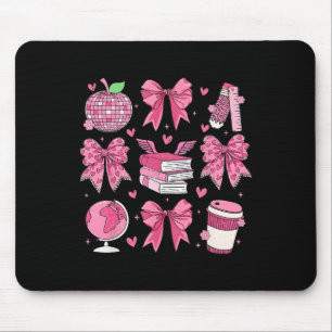 Mousepad Arco Rosa Coquete Maçã Dia dos Professores Aprecia