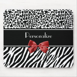Mousepad Arco vermelho do impressão preto e branco na moda