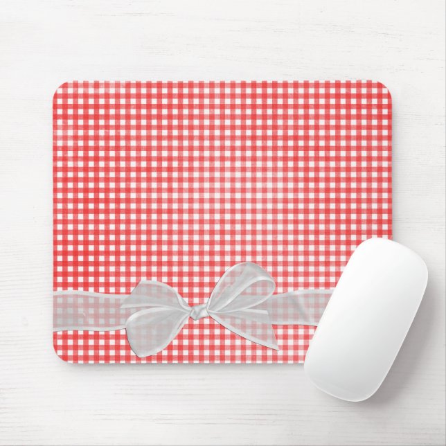 Mousepad Arco White Sheer Em Gingham (Com mouse)