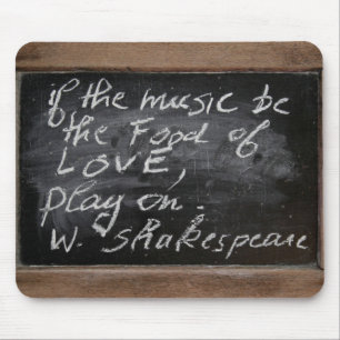 Mousepad Ardoise - citação de W. Shakespeare -