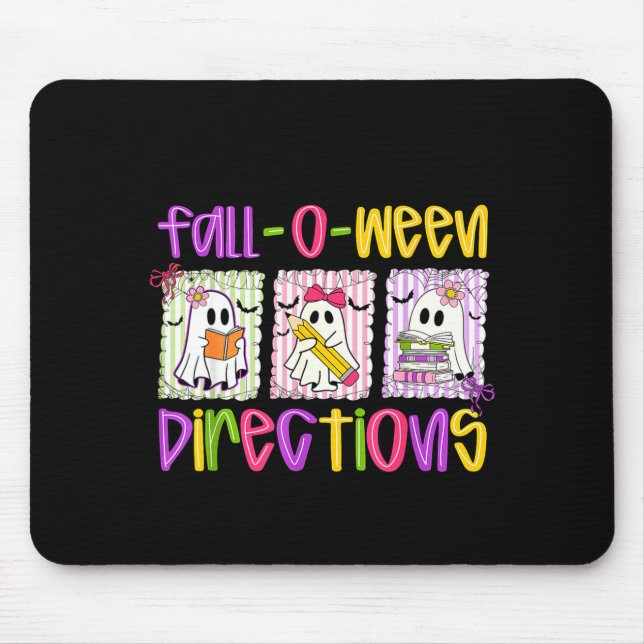 Mousepad Are You Fall-o-ween Directions Funny Teacher Hallo (Frente)