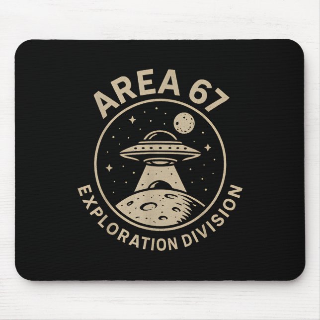 Mousepad Área 67 Divisão de Exploração Divertido 67 Meme De (Frente)