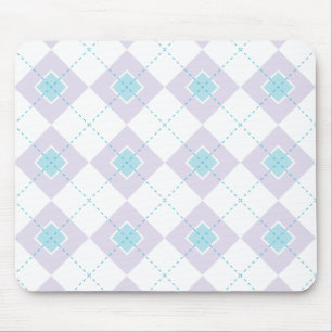 Mousepad Argyle azul e roxo
